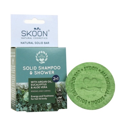 Skoon Solid Shampoo & Shower Bar 2 in 1 90g